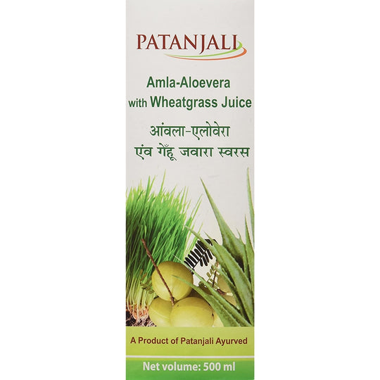 Buy Patanjali Amla Aloevera with Wheat Grass Juice Online at Best