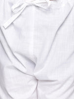 Thumbnail for Sethukrishna Boys Blue & White Pure Cotton Kurta with Churidar - Distacart