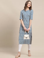 Thumbnail for Kalini Women Pack of 2 Geometric Printed Crepe Kurtas - Distacart
