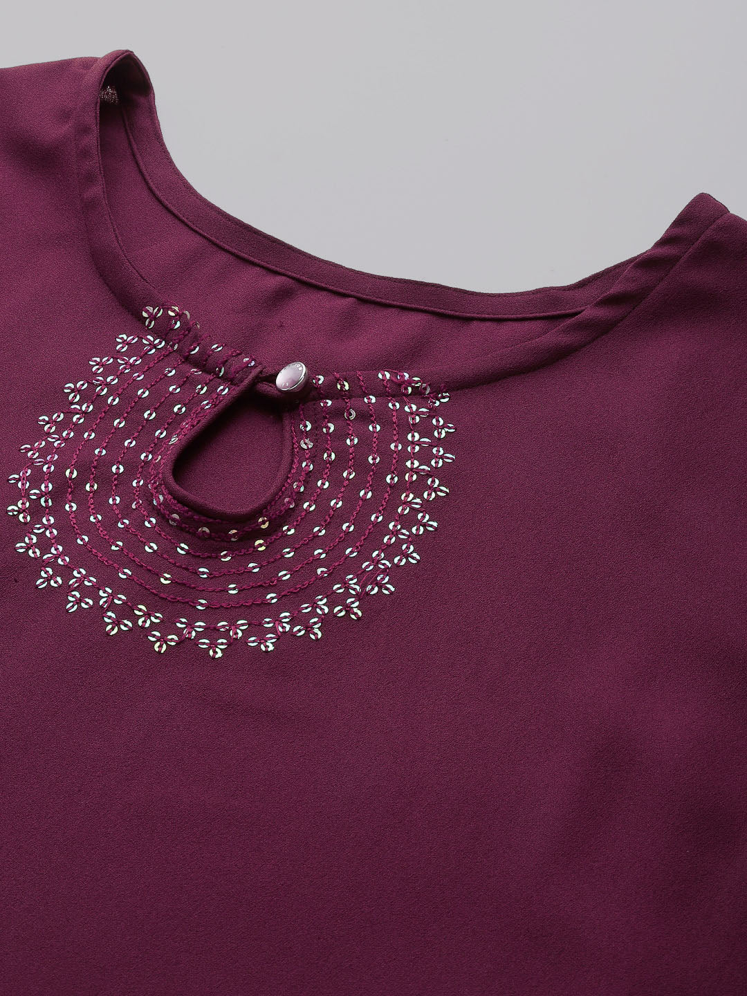 Kalini Women Purple Yoke Design Kurta - Distacart