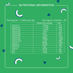 Thumbnail for Laurik Multivitamin Tablets For Men | Vitamin A, C, D ,E With B Vitamins, Iron, Zinc & Calcium Supplements For Overall Health - Distacart