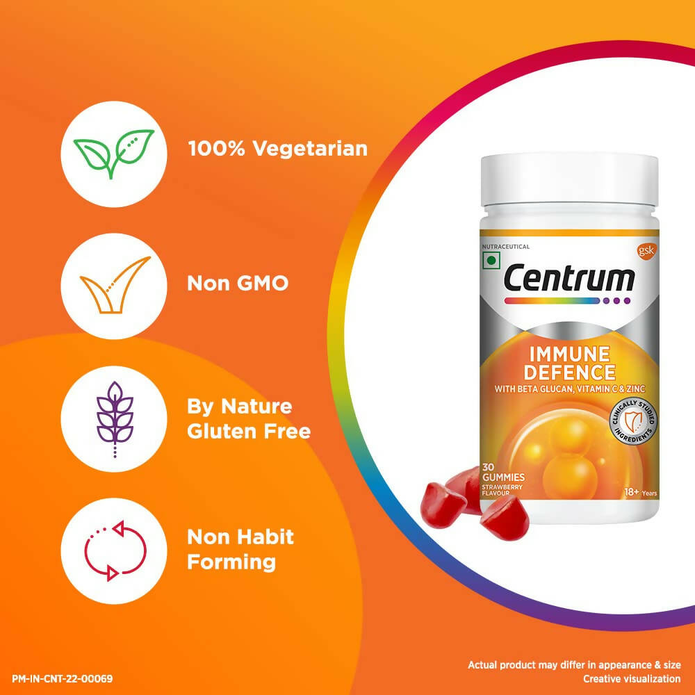 Centrum Immune Defence Gummies - Strawberry Flavor - Distacart