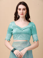 Thumbnail for Kalini Woven Design Zari Pure Silk Saree - Distacart
