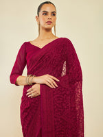 Thumbnail for Soch Floral Embroidered Saree - Distacart