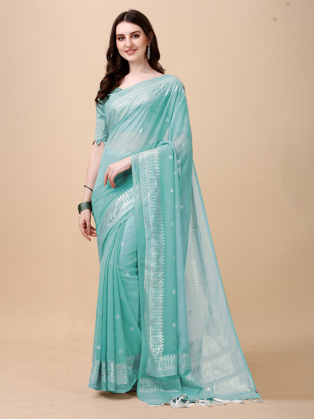 Kalini Woven Design Zari Pure Silk Saree - Distacart