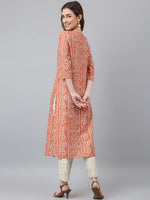 Thumbnail for Khushal K Bandhani Printed Thread Work Kurta - Distacart