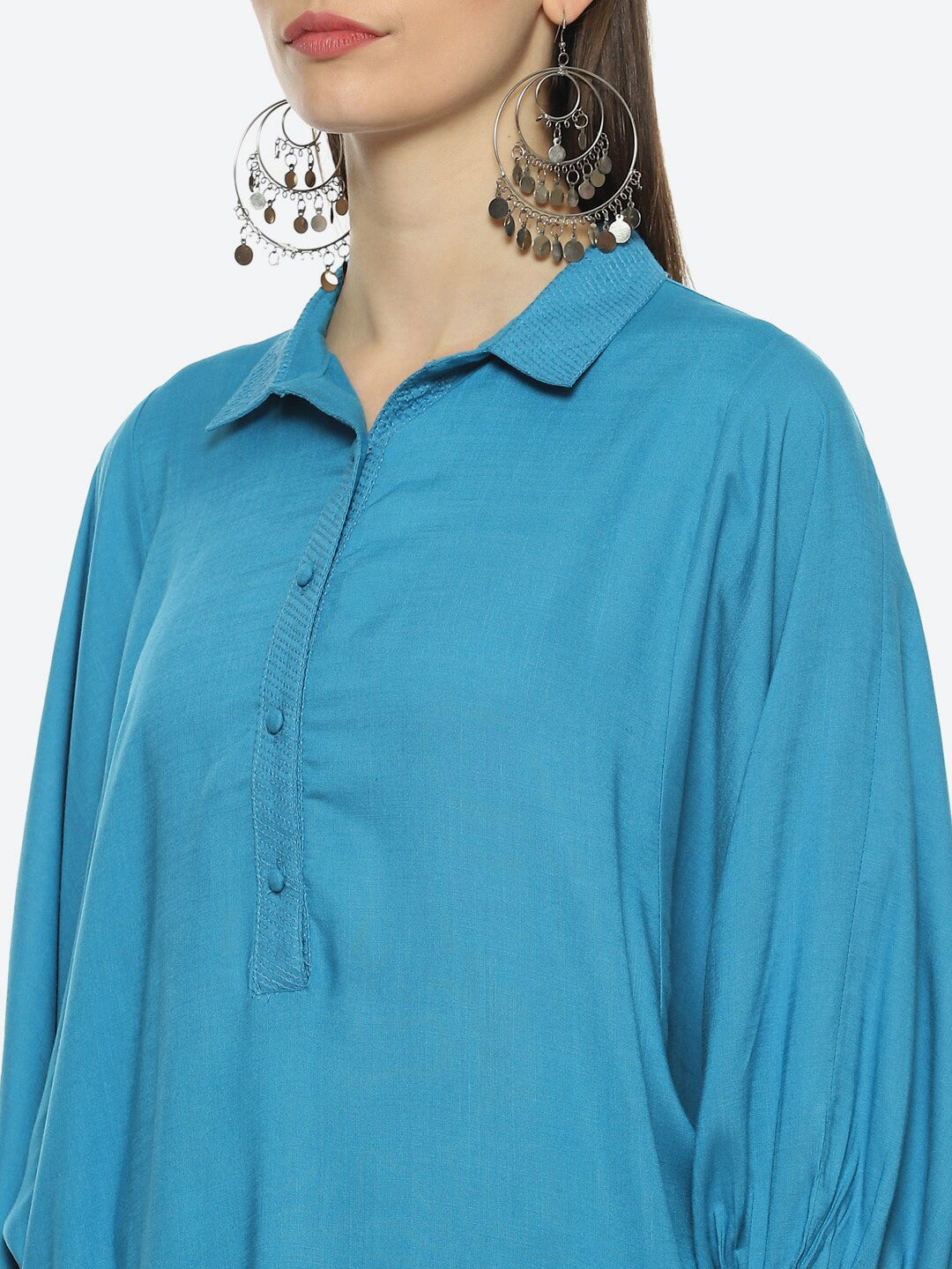 Biba Women Thread Work Pathani Kurta - Distacart