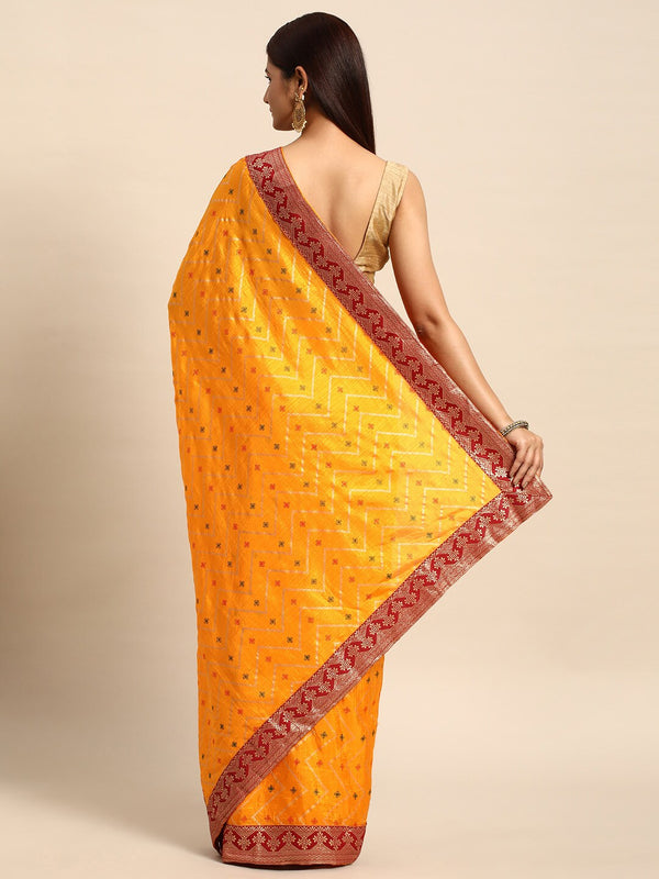 Kalini Ethnic Motifs Woven Design Zari Pure Silk Saree - Distacart