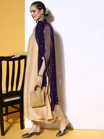 Thumbnail for HERE&NOW Women Solid Viscose Rayon Fluid Tie-Up Kurta Set - Distacart