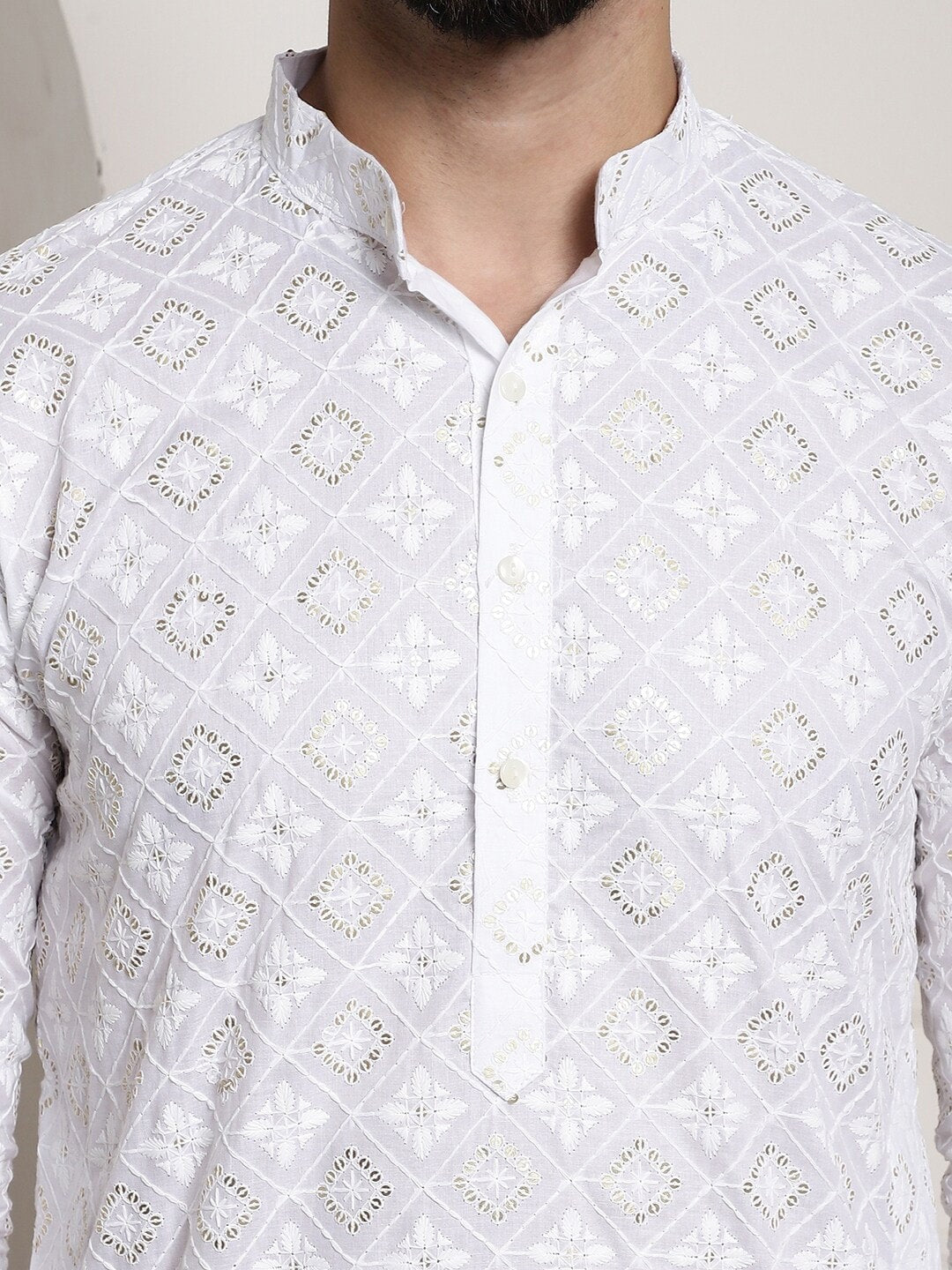 Sojanya Printed Chikankari Kurta - Distacart