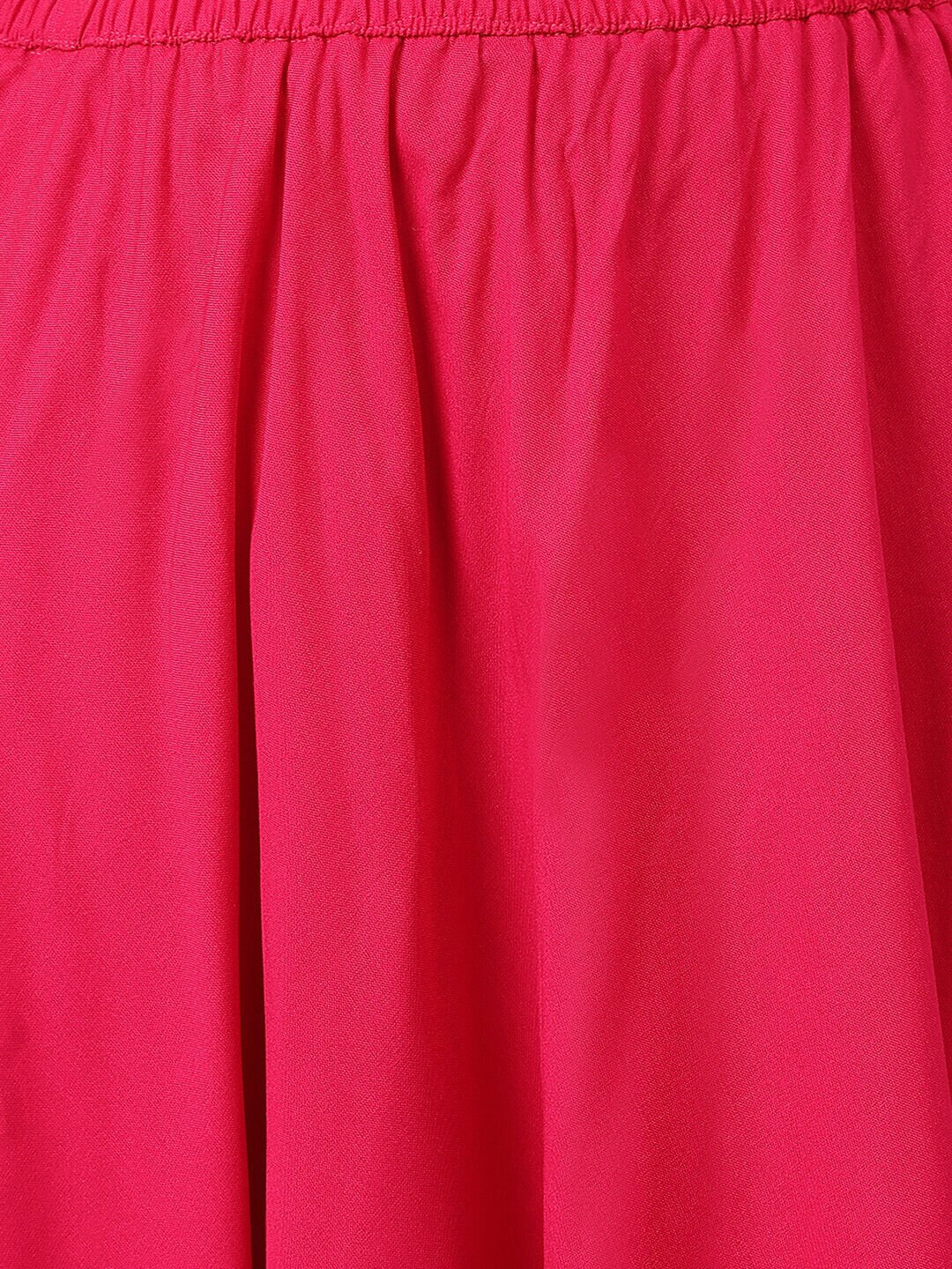 Khushal K Women Pink Ethnic Motifs Printed Kurta with Skirt - Distacart