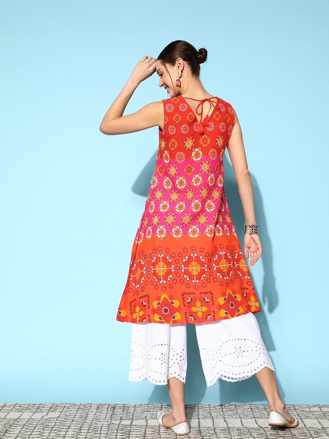 Sangria Women Ethnic Motifs Printed Kurta - Distacart