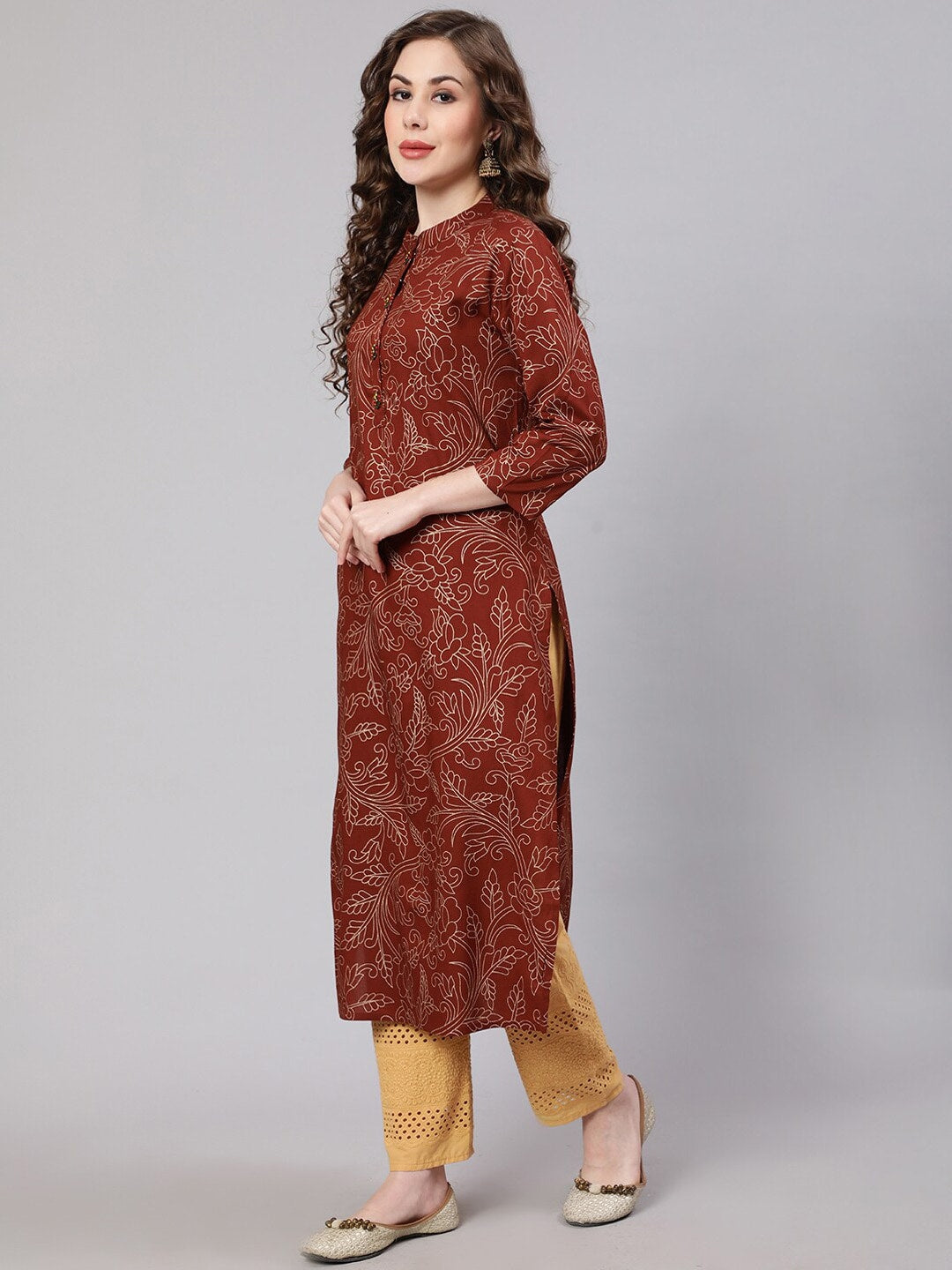 Kalini Women Ethnic Motifs Printed Indie Prints Kurta - Distacart