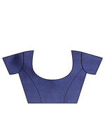 Thumbnail for Kalini Pink & Navy Blue Ethnic Motifs Art Silk Half and Half Mysore Silk Saree - Distacart