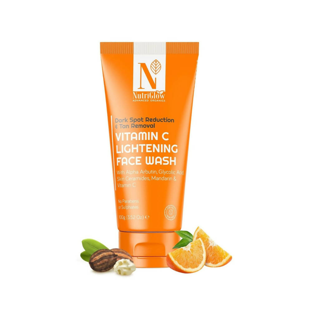 Nutriglow Advanced Organics Vitamin C Lightening Face Wash - Distacart