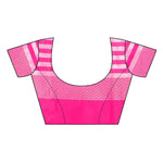 Thumbnail for Vamika Pink Cotton Silk Weaving Saree (Twitter Pink) - Distacart