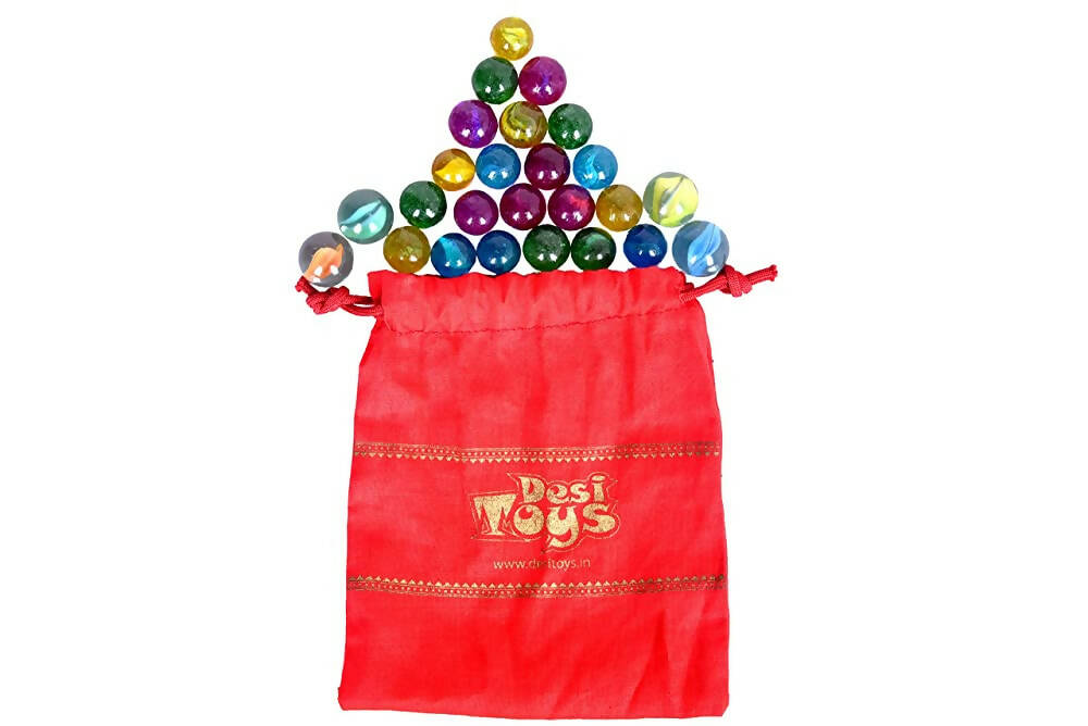 Desi Toys Collectible Marble Game Set / Goli / Kanche Game Set - Distacart
