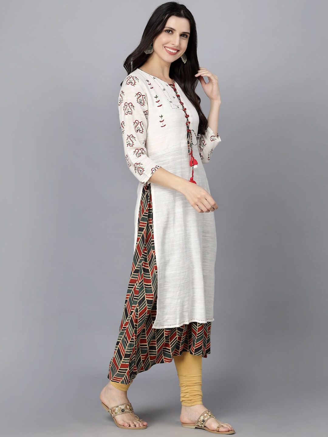 HERE&NOW Women Ethnic Motifs Printed Kurta - Distacart