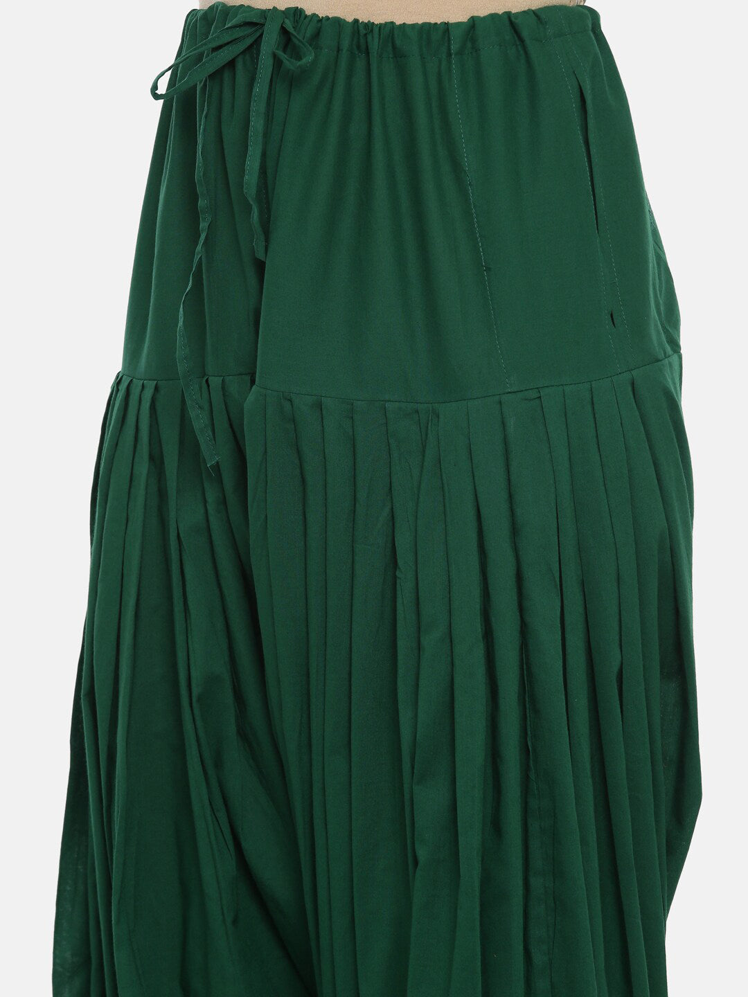 Souchii Women Green Pure Cotton Patiala - Distacart