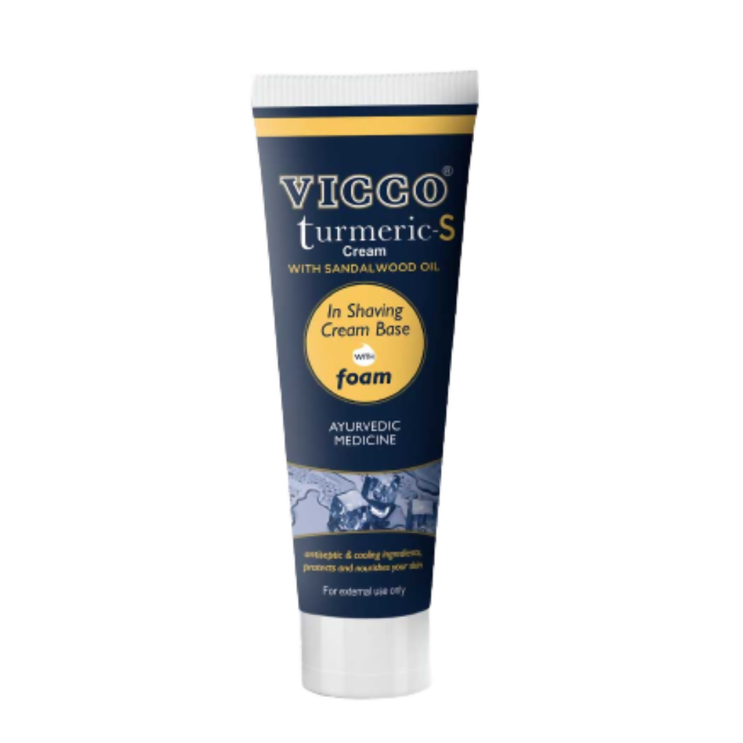 Vicco Turmeric - S Shaving Cream With Sandalwood Oil - Distacart