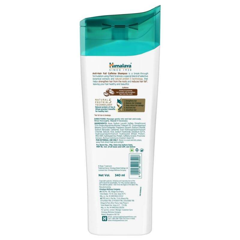 Himalaya Anti Hair Fall Caffeine Shampoo - Distacart