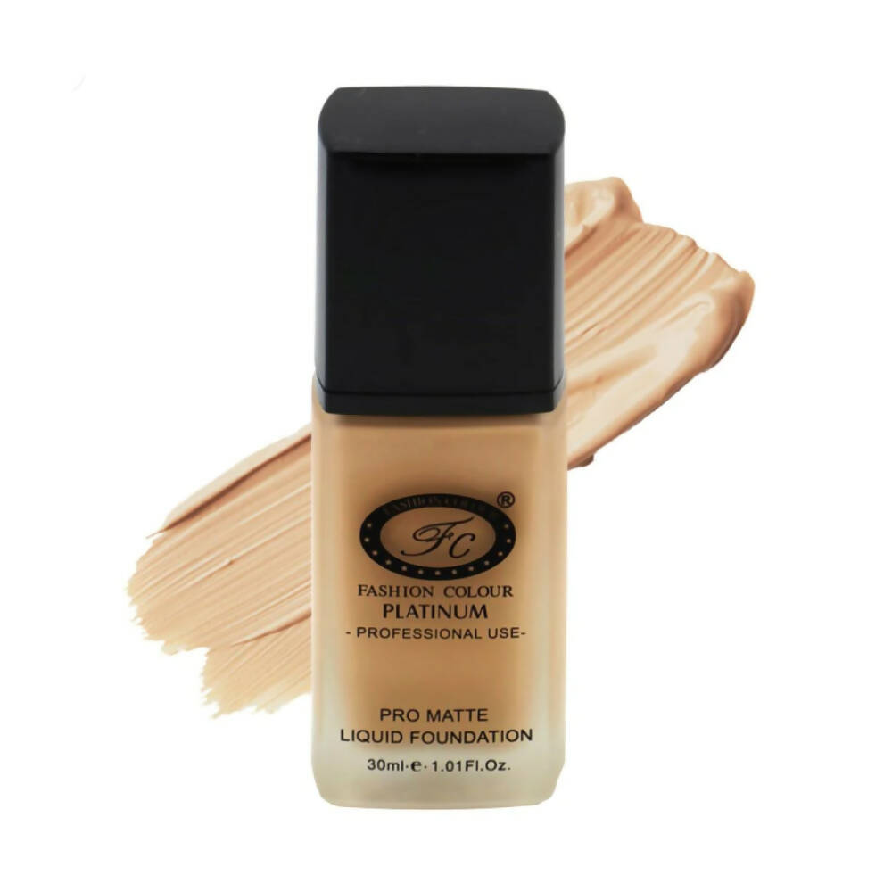 Fashion Colour Pro Matte Liquid Foundation-Vanila (Medium Skin Tone) - Distacart