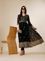 Thumbnail for Kalini Ethnic Motifs Embroidered Georgette Kurta - Distacart