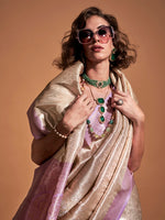 Thumbnail for Mitera Paisley Designer Kanjeevaram Saree - Distacart
