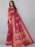 Thumbnail for Kalini Floral Cotton Silk Saree - Distacart