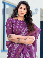 Thumbnail for Kalini Batik Printed Zari Bagh Sarees - Distacart