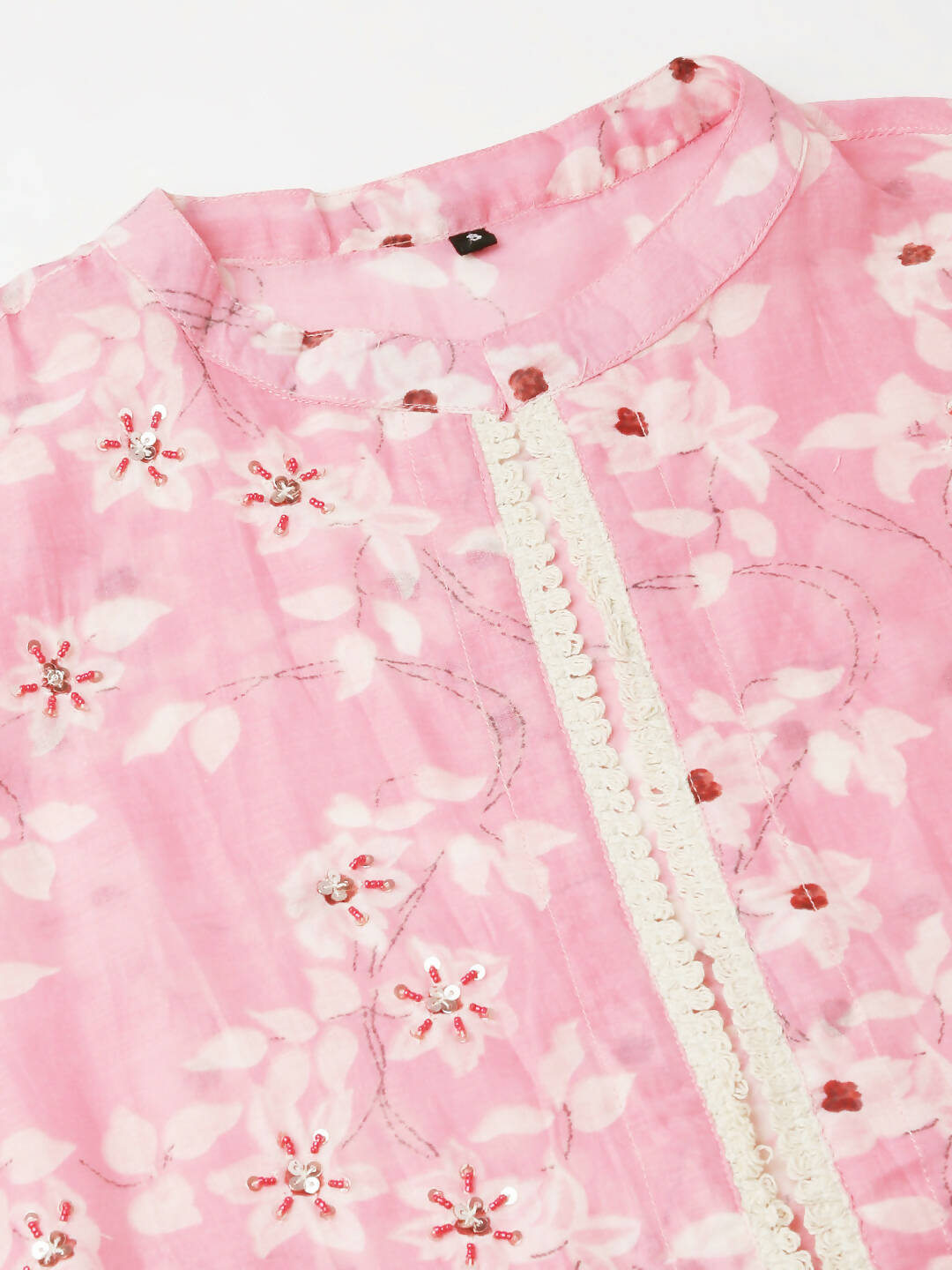 White Cotton Solid Flared Dress with Printed Shrug - Yukti - Distacart