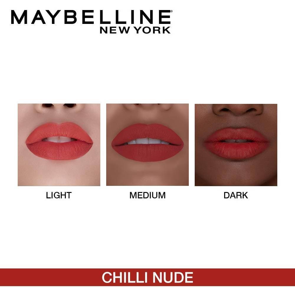 Maybelline New York Color Sensational Creamy Matte Lipstick / Chilli Nude - Distacart