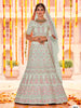 Myra Pista Crepe Heavy Embroidered Lehenga - Distacart