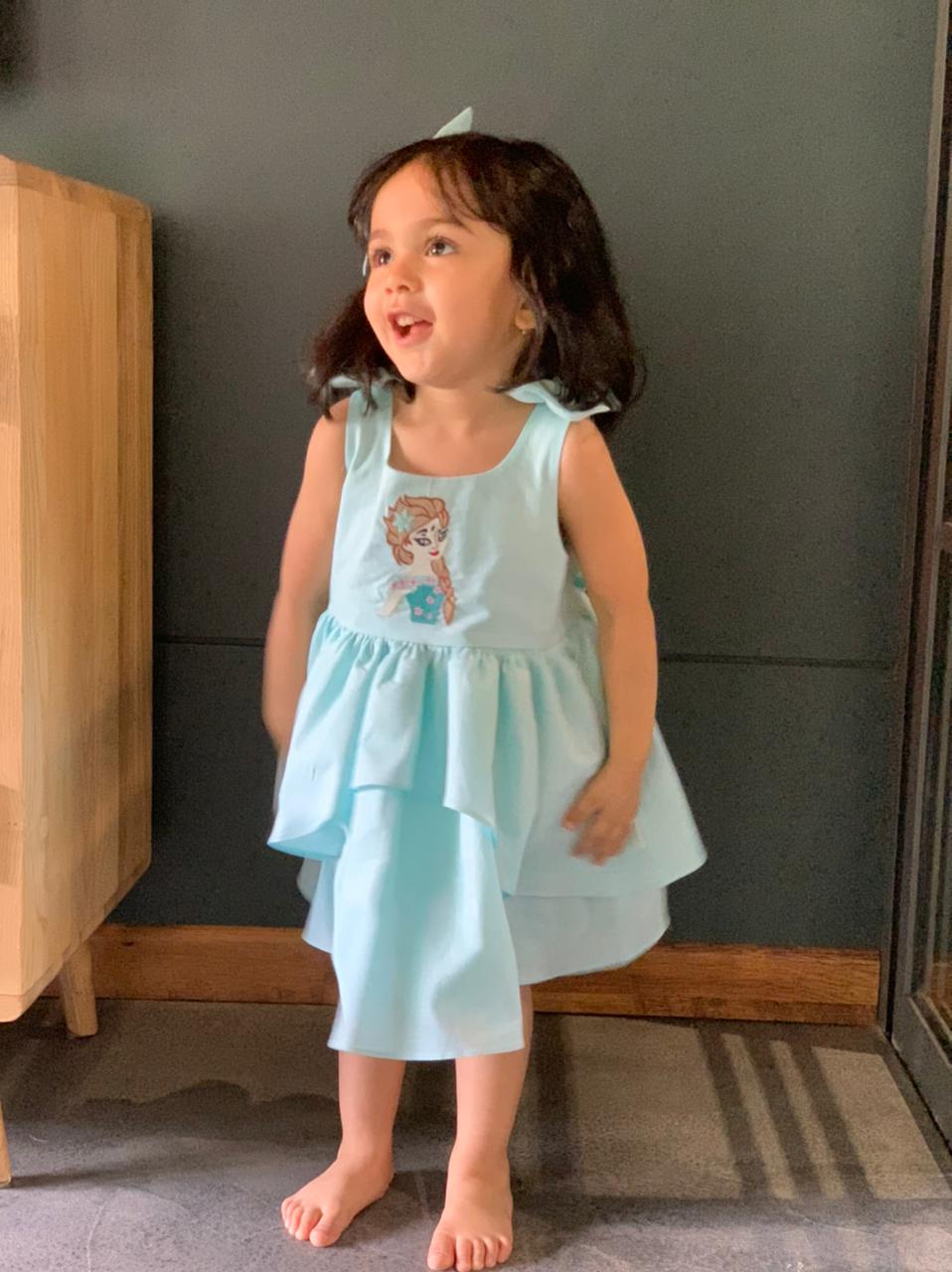 ArthLife Elsa Embroidered Dress - Distacart