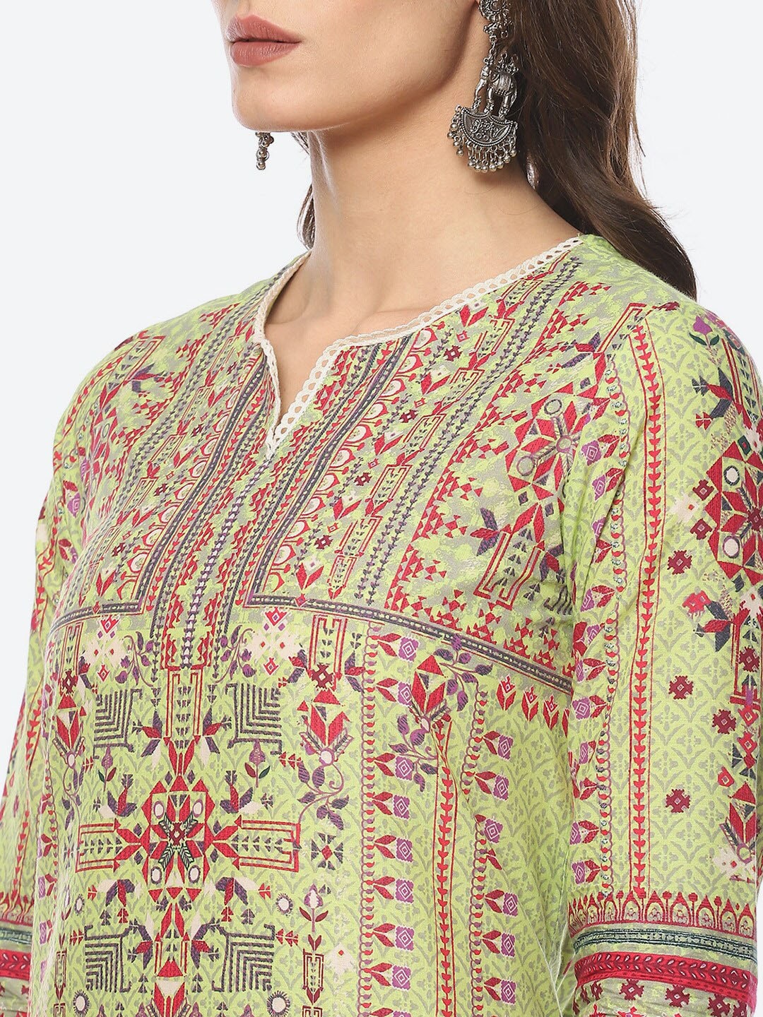 Biba Women Ethnic Motifs Printed Kurta - Distacart