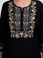 Thumbnail for Kalini Floral Yoke Design Thread Work Kurta with Trousers & Dupatta - Distacart