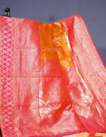 Thumbnail for Shades of Yellow Floral Designbanaras Semi Silk Saree By Gayathri Reddy Designer Studio - Distacart