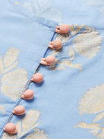 Thumbnail for Kalini Women Blue Ethnic Motifs Printed Pure Cotton Kurta - Distacart