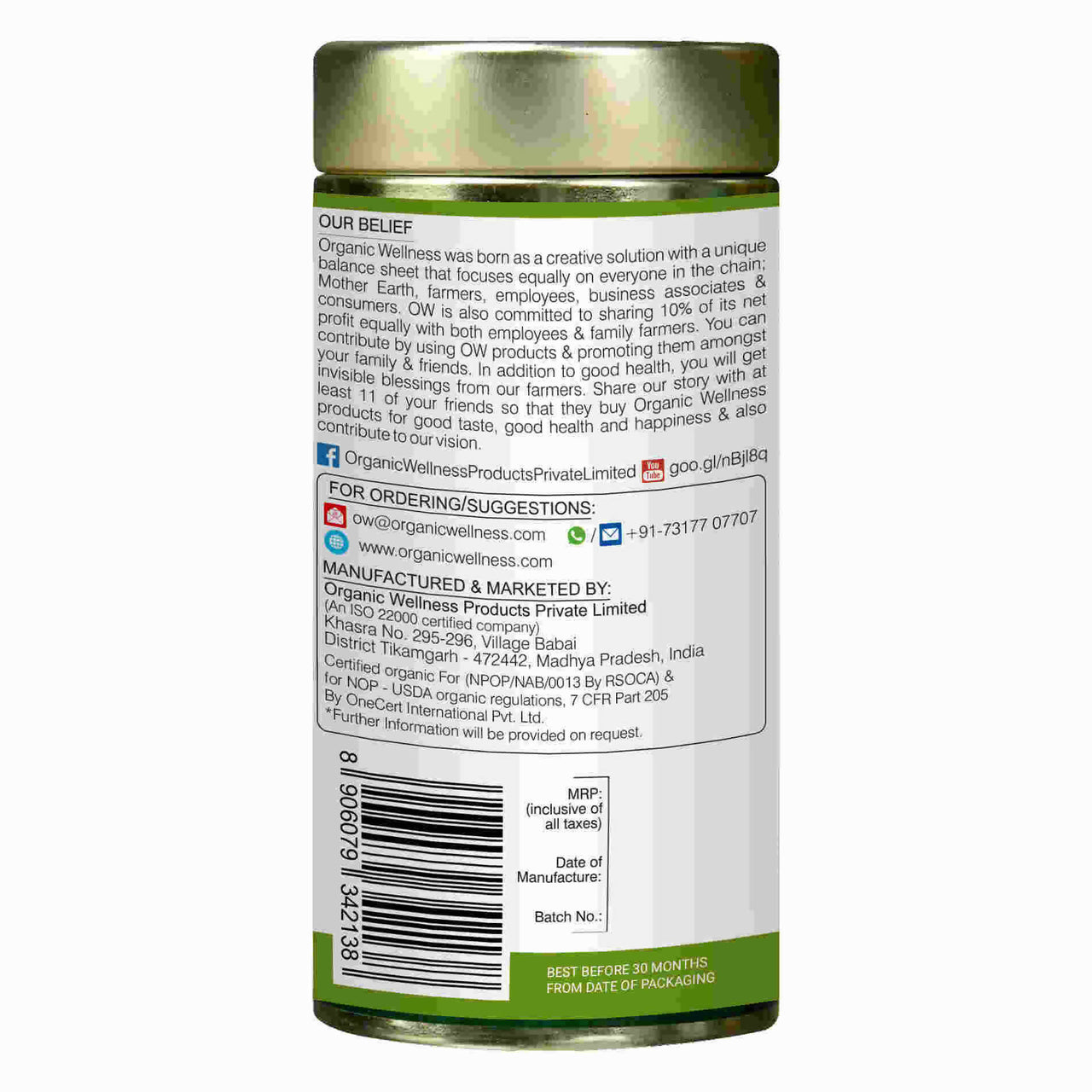 Organic Wellness Blossom Lemongrass Tea - Distacart