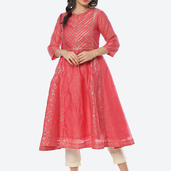 Biba Women Ethnic Motifs Printed Anarkali Kurta - Distacart