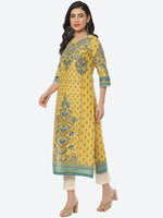 Thumbnail for Biba Women Floral Printed Cotton Kurta - Distacart