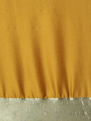 Saree Mall Mustard Zari Silk Blend Uppada Saree - Distacart