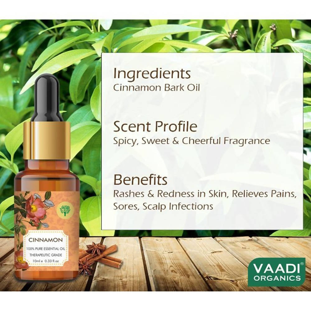 Vaadi Herbals Cinnamon 100% Pure Essential Oil Therapeutic Grade - Distacart