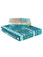 Thumbnail for Story@home Blue & White Floral Microfiber 180 TC Queen Bedsheet With 2 Pillow Covers - Distacart