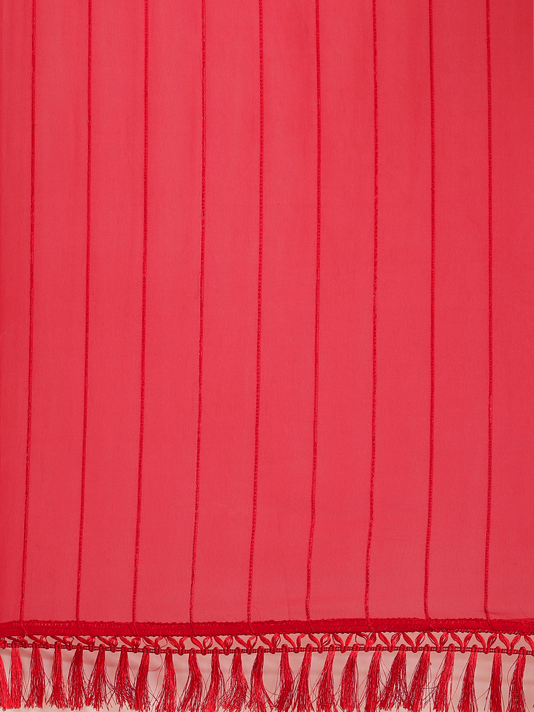 Tikhi Imli Red Striped Saree - Distacart