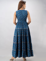Thumbnail for Kalini Women Blue & Pink Floral Anarkali Kurta - Distacart