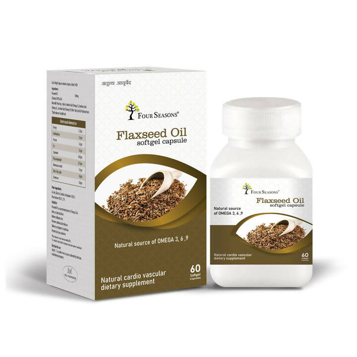 Four Seasons Flaxseed Oil Capsules - Distacart