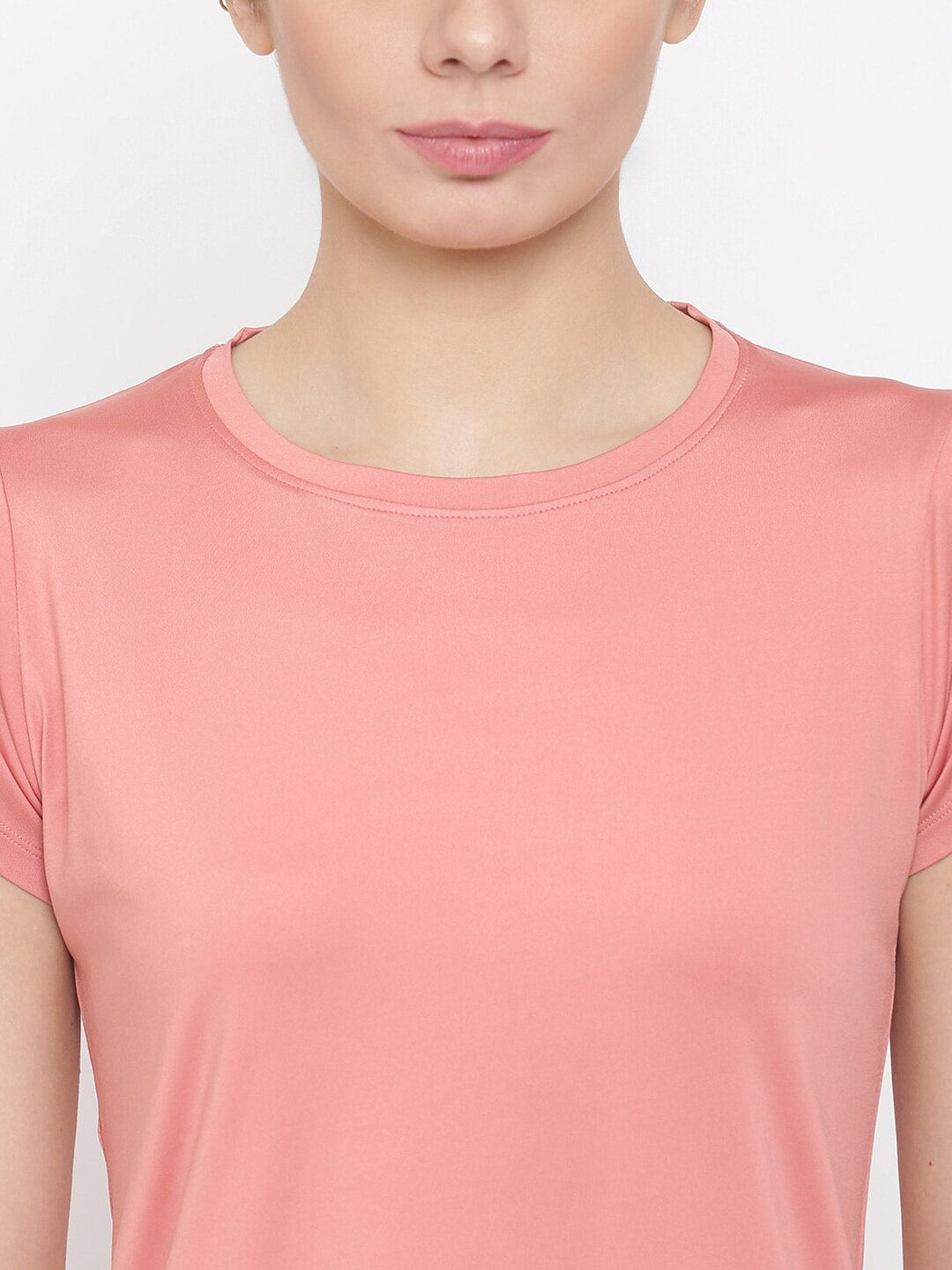 MKH Women Pink Dri-FIT Running T-shirt - Distacart