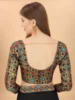 Thumbnail for Kalini Zari Silk Blend Dharmavaram Saree - Distacart