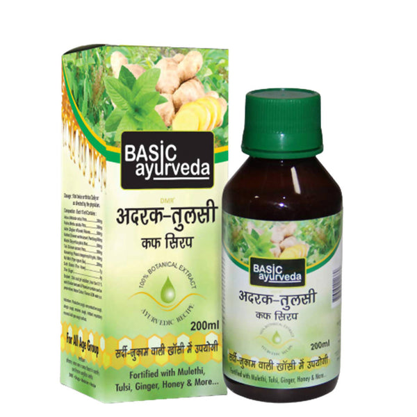 Basic Ayurveda Adrak Tulsi Cough Syrup